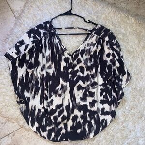 Express || Flutter Sleeve Dress Top {Snow Leopard}